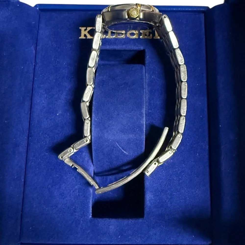 KRIEGER QUARTZ CHRONOMETER WATCH #4001315 WITH BOX & CERTIFICATES